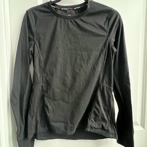 Spyder Active Women's Long Sleeve Performance Base Layer Black Thumb Holes Sz M